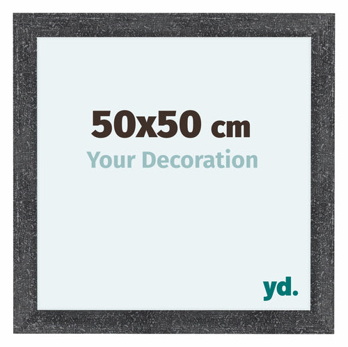 Como MDF Cadre Photo 50x50cm Gris Patine De Face Mesure | Yourdecoration.fr