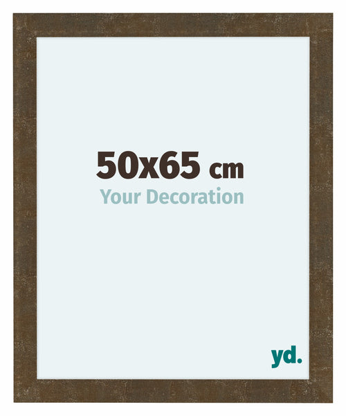 Como MDF Cadre Photo 50x65cm Or Antique De Face Mesure | Yourdecoration.fr