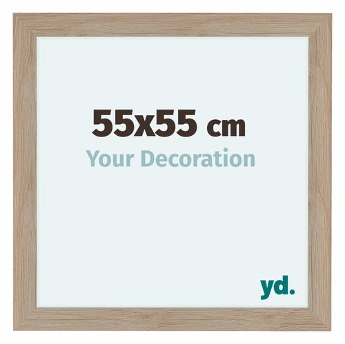 Como MDF Cadre Photo 55x55cm Chene Clair De Face Mesure | Yourdecoration.fr