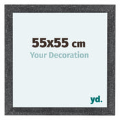 Como MDF Cadre Photo 55x55cm Gris Patine De Face Mesure | Yourdecoration.fr