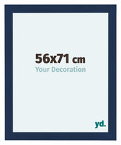 Como MDF Cadre Photo 56x71cm Bleu Fonce Patine De Face Mesure | Yourdecoration.fr