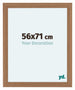 Como MDF Cadre Photo 56x71cm Noyer Clair De Face Mesure | Yourdecoration.fr