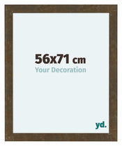 Como MDF Cadre Photo 56x71cm Or Antique De Face Mesure | Yourdecoration.fr