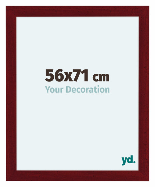 Como MDF Cadre Photo 56x71cm Vin Rouge Patine De Face Mesure | Yourdecoration.fr