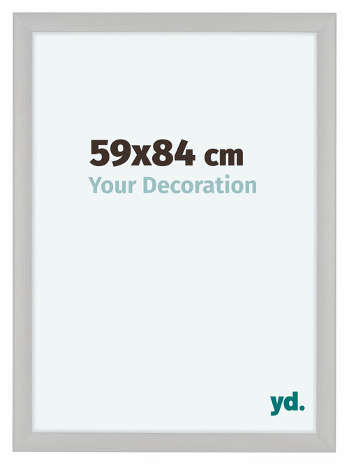 Como MDF Cadre Photo 59x84cm Blanc Grain de Bois De Face Mesure | Yourdecoration.fr