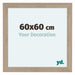 Como MDF Cadre Photo 60x60cm Chene Clair De Face Mesure | Yourdecoration.fr