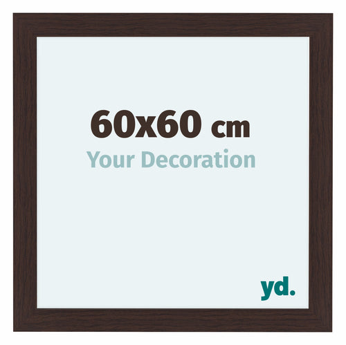 Como MDF Cadre Photo 60x60cm Chene Fonce De Face Mesure | Yourdecoration.fr