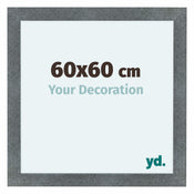 Como MDF Cadre Photo 60x60cm Fer Patine De Face Mesure | Yourdecoration.fr