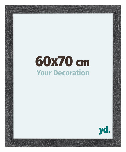 Como MDF Cadre Photo 60x70cm Gris Patine De Face Mesure | Yourdecoration.fr