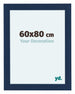 Como MDF Cadre Photo 60x80cm Bleu Fonce Patine De Face Mesure | Yourdecoration.fr