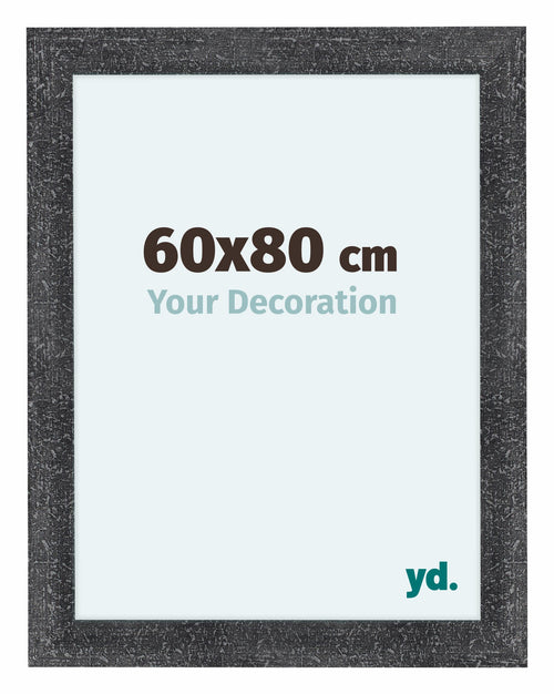 Como MDF Cadre Photo 60x80cm Gris Patine De Face Mesure | Yourdecoration.fr