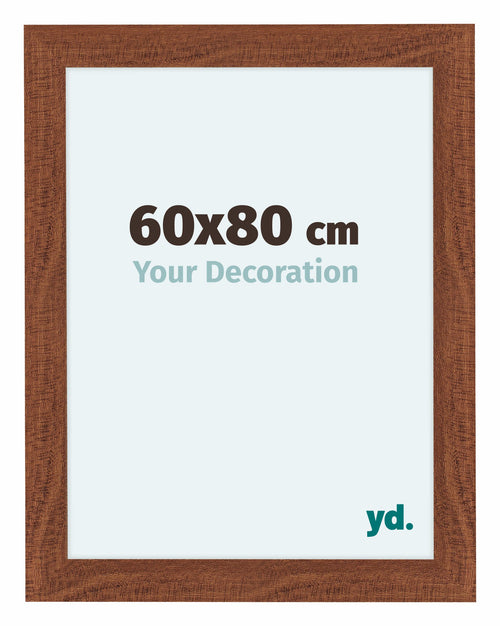 Como MDF Cadre Photo 60x80cm Noyer De Face Mesure | Yourdecoration.fr