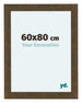 Como MDF Cadre Photo 60x80cm Or Antique De Face Mesure | Yourdecoration.fr