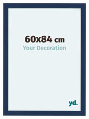 Como MDF Cadre Photo 60x84cm Bleu Fonce Patine De Face Mesure | Yourdecoration.fr