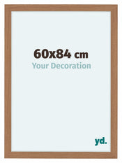 Como MDF Cadre Photo 60x84cm Noyer Clair De Face Mesure | Yourdecoration.fr