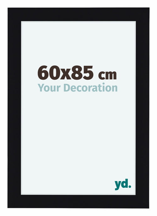 Como MDF Cadre Photo 60x85cm Noir Brillant De Face Mesure | Yourdecoration.fr