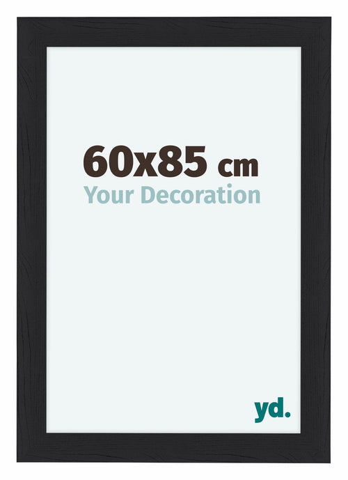 Como MDF Cadre Photo 60x85cm Noir Grain de Bois De Face Mesure | Yourdecoration.fr