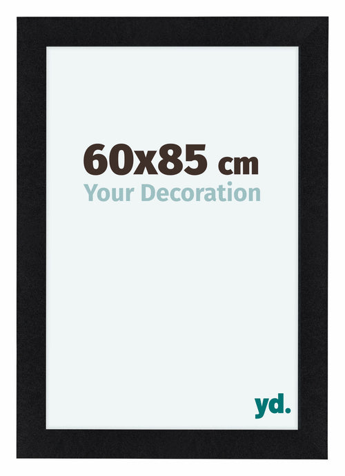 Como MDF Cadre Photo 60x85cm Noir Mat De Face Mesure | Yourdecoration.fr