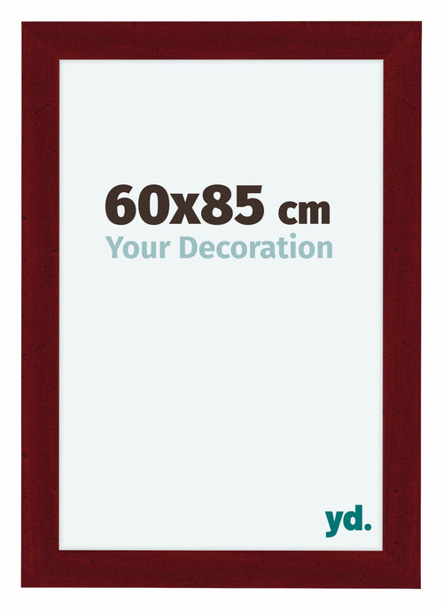 Como MDF Cadre Photo 60x85cm Vin Rouge Patine De Face Mesure | Yourdecoration.fr