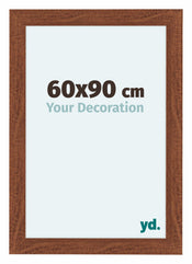 Como MDF Cadre Photo 60x90cm Noyer De Face Mesure | Yourdecoration.fr