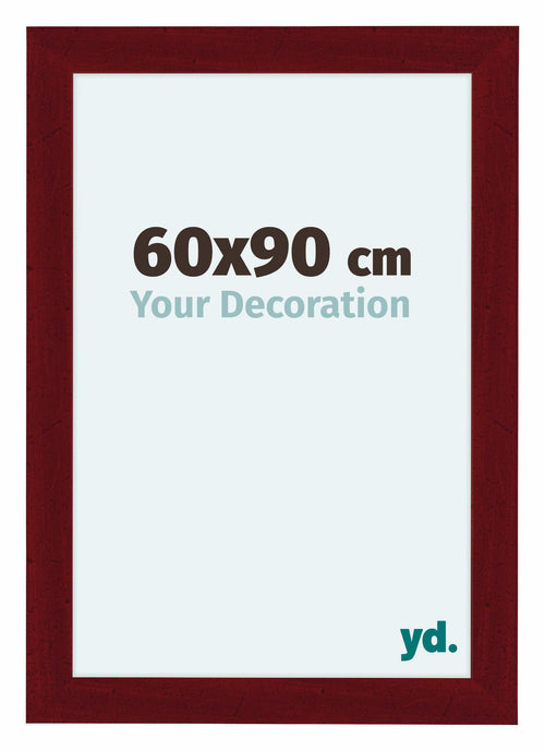 Como MDF Cadre Photo 60x90cm Vin Rouge Patine De Face Mesure | Yourdecoration.fr