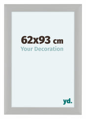 Como MDF Cadre Photo 62x93cm Blanc Grain de Bois De Face Mesure | Yourdecoration.fr