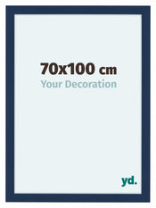 Como MDF Cadre Photo 70x100cm Bleu Fonce Patine De Face Mesure | Yourdecoration.fr