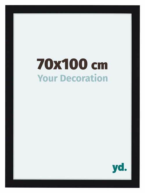 Como MDF Cadre Photo 70x100cm Noir Brillant De Face Mesure | Yourdecoration.fr