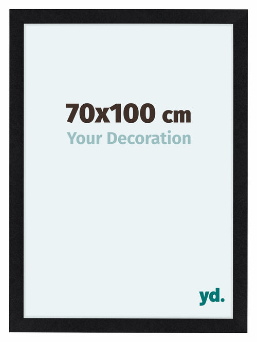 Como MDF Cadre Photo 70x100cm Noir Mat De Face Mesure | Yourdecoration.fr