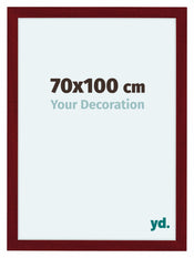 Como MDF Cadre Photo 70x100cm Vin Rouge Patine De Face Mesure | Yourdecoration.fr