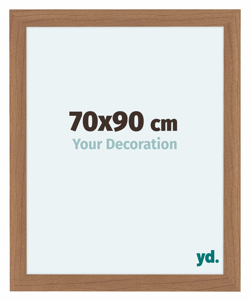 Como MDF Cadre Photo 70x90cm Noyer Clair De Face Mesure | Yourdecoration.fr