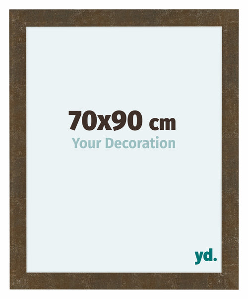 Como MDF Cadre Photo 70x90cm Or Antique De Face Mesure | Yourdecoration.fr