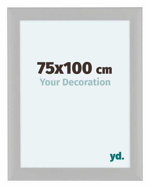 Como MDF Cadre Photo 75x100cm Blanc Grain de Bois De Face Mesure | Yourdecoration.fr