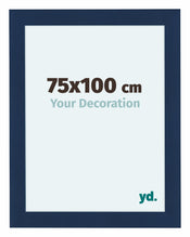 Como MDF Cadre Photo 75x100cm Bleu Fonce Patine De Face Mesure | Yourdecoration.fr