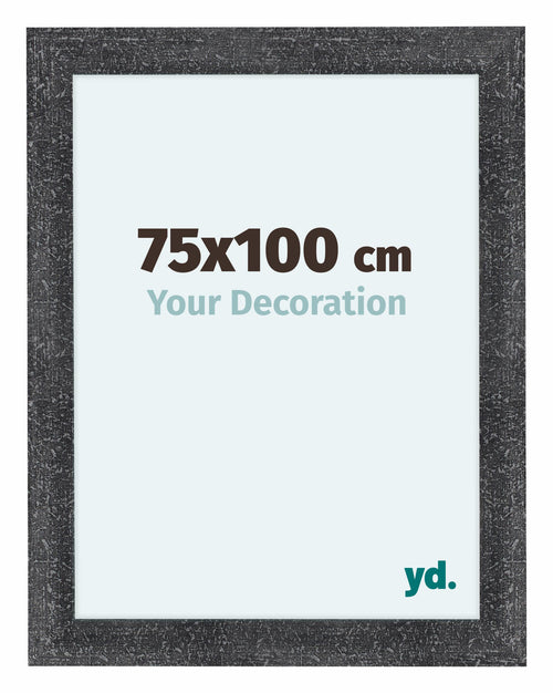 Como MDF Cadre Photo 75x100cm Gris Patine De Face Mesure | Yourdecoration.fr