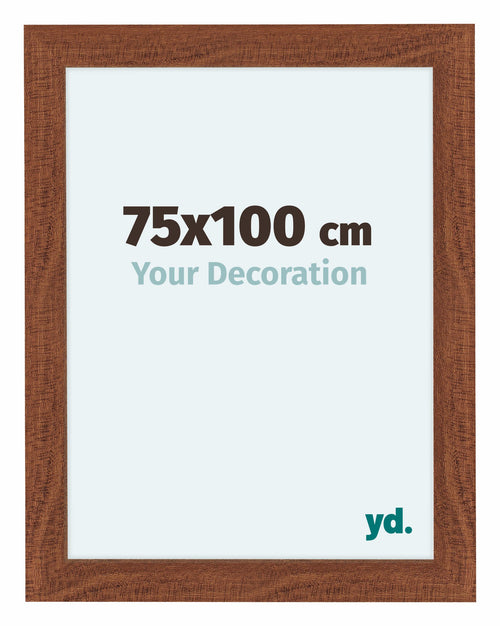 Como MDF Cadre Photo 75x100cm Noyer De Face Mesure | Yourdecoration.fr