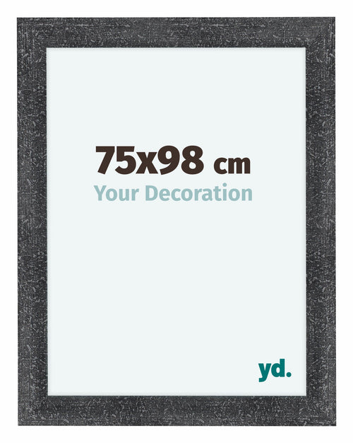 Como MDF Cadre Photo 75x98cm Gris Patine De Face Mesure | Yourdecoration.fr