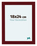 Como MDF Cadre Photo 75x98cm Vin Rouge Patine De Face Mesure | Yourdecoration.fr