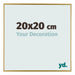 Evry Plastique Cadre Photo 20x20cm Or De Face Mesure | Yourdecoration.fr