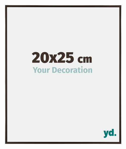 Evry Plastique Cadre Photo 20x25cm Anthracite De Face Mesure | Yourdecoration.fr