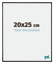 Evry Plastique Cadre Photo 20x25cm Noir Tres Brillant De Face Mesure | Yourdecoration.fr