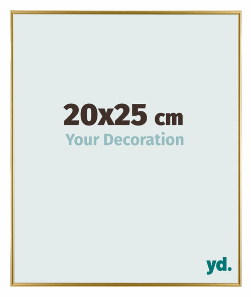 Evry Plastique Cadre Photo 20x25cm Or De Face Mesure | Yourdecoration.fr