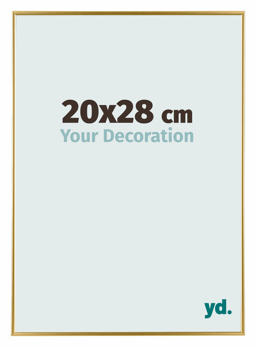 Evry Plastique Cadre Photo 20x28cm Or De Face Mesure | Yourdecoration.fr