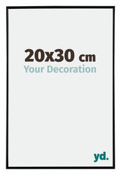 Evry Plastique Cadre Photo 20x30cm Noir Tres Brillant De Face Mesure | Yourdecoration.fr