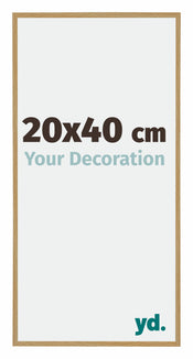 Evry Plastique Cadre Photo 20x40cm Hêtre Clairo De Face Mesure | Yourdecoration.fr