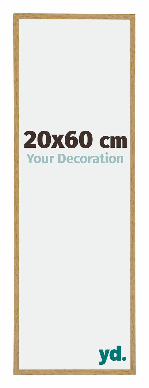 Evry Plastique Cadre Photo 20x60cm Hêtre Clairo De Face Mesure | Yourdecoration.fr