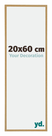 Evry Plastique Cadre Photo 20x60cm Hêtre Clairo De Face Mesure | Yourdecoration.fr