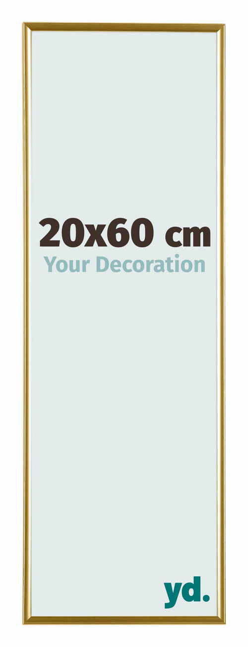 Evry Plastique Cadre Photo 20x60cm Or De Face Mesure | Yourdecoration.fr