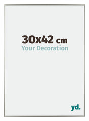 Evry Plastique Cadre Photo 30x42cm Champagne De Face Mesure | Yourdecoration.fr