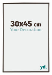 Evry Plastique Cadre Photo 30x45cm Anthracite De Face Mesure | Yourdecoration.fr